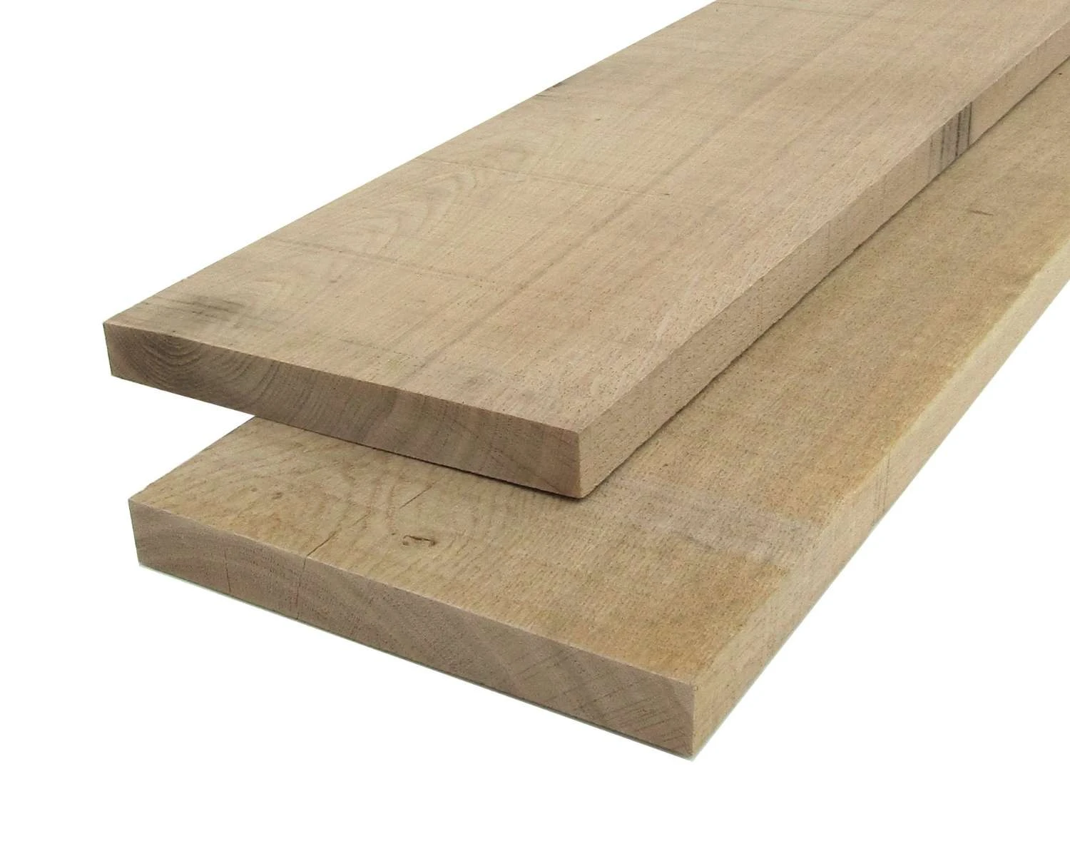 Eiken Plank 2.2 x 20 cm (22 x 200 mm) Fijnbezaagd - Lengte 400 cm OP = OP - Afbeelding 1